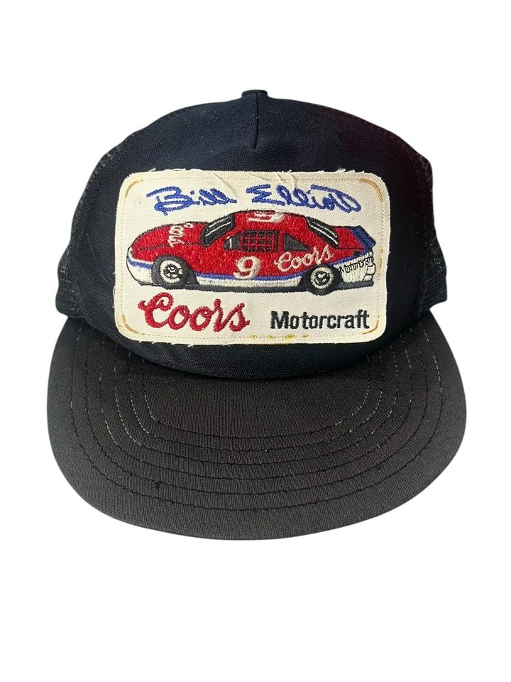 Vintage Bill Elliot Coors Motor Craft NASCAR Racing Hat - Image 2 of 4