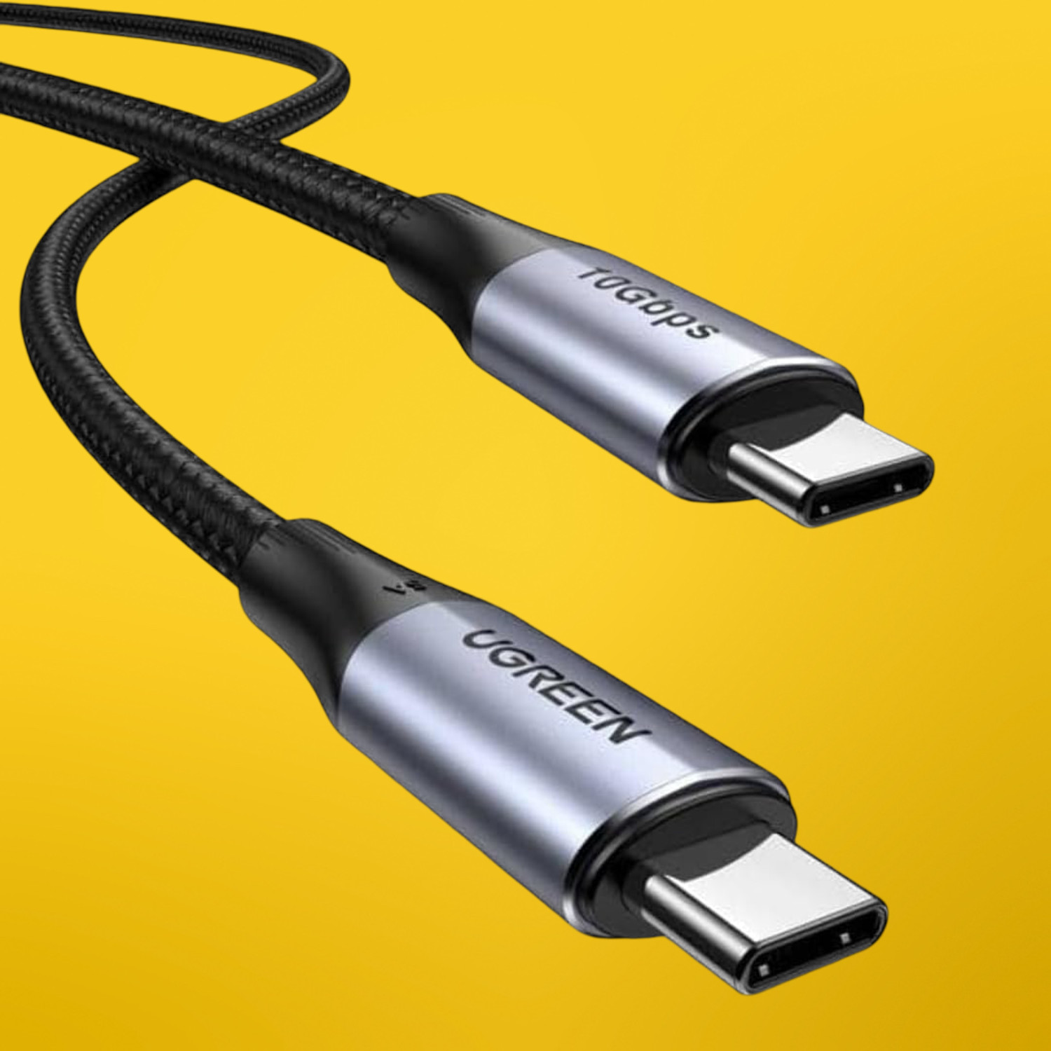 UGREEN US355 USB-C to USB-C 3.1 Gen.2, PD, 5A, 100W, 4K, 10Gbps, 1m (Black)