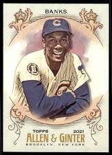 2021 Topps Allen & Ginter Ernie Banks Chicago Cubs #33