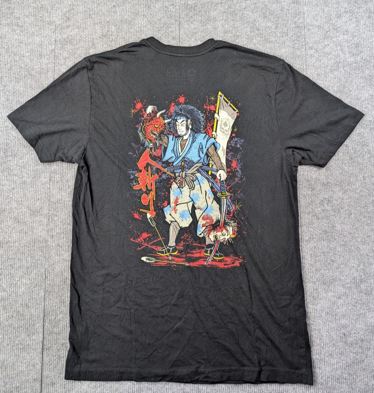 Zero Foxtrot Graphic Shirt Mens XL Asian Inspired Samurai Warrior Shogun Ronin