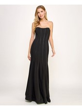 SPEECHLESS Womens Dress Black Lined Sleeveless Corset-inspired Design Juniors 5