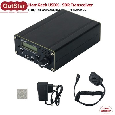 3W-5W QRP SSB/CW HF 8-Band SDR Transceiver Upgraded Version HamGeek USDX+