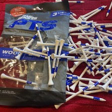 135 Count White Golf Tees - Professional System, High-Quality, Durable, Long-...