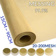 Messing gewebe 20-200 Mesh Breit 15mm-900mm CuZn36 CW507L Gitter Filter Draht