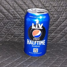 Pepsi HALFTIME SHOW 2021 SUPER BOWL LIV Tampa FL 12 oz EMPTY Can /  Tom Brady