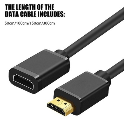 4K 60hz HDTV Port Extension Cable Male to Female Connection Video Cord Fast