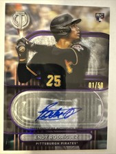 2024 Topps Tribute Baseball Purple Endy Rodriguez Auto /50