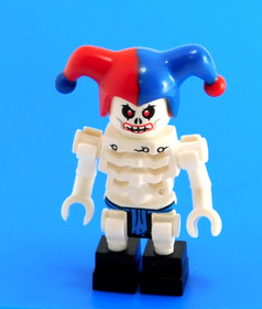 LEGO White Skeleton Krazi with Jester's Cap Minifigure Ninjago Ice Dragon 2260