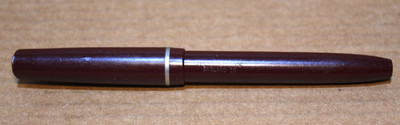 Vintage Osmiroid 65 fountain pen Maroon Italic Fine Straight Gold Nib ENGLAND