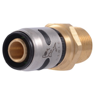 PEX Pipe EvoPEX Brass Male Adapter Fitting, 1/2-In., 6-Pk. -K120A6