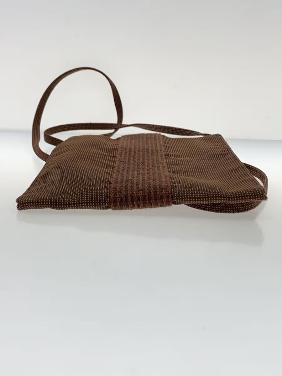 HERMES Shoulder Bag Canvas BRW thumbnail 4