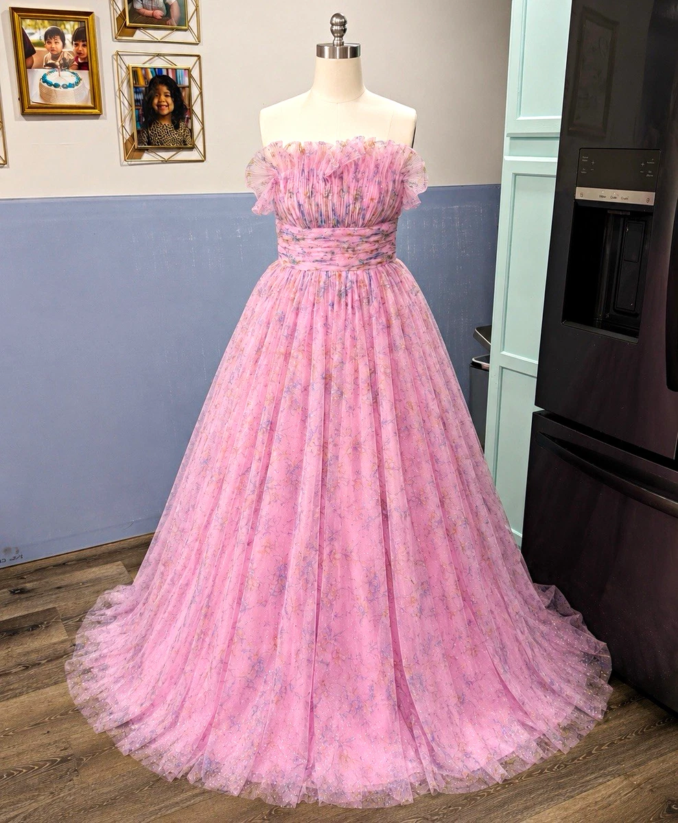 pink hawaiian dress Floral Long Ruffled Muumuu Pink / M Maxi dress Hawaii Girl Dress Pink -