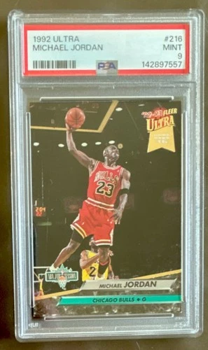 Fleer Ultra 1992-93 Michael Jordan #216 Chicago Bulls PSA 9 Graded Card