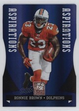 2011 Donruss Elite Aspirations Die-Cut 30/77 Ronnie Brown #53 0q3