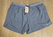 NIKE STRIDE MEN DRI-FIT 5" BRIEF-LINED RUNNING SHORTS GREY XLARGE DM4755 084 NEW