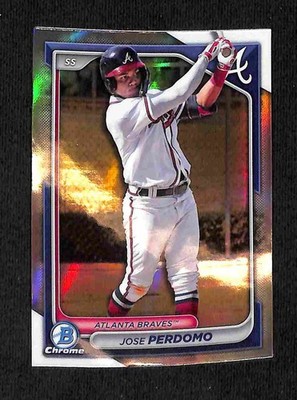 2024 Bowman Draft - Jose Perdomo Chrome Refractor #BDC-200 Braves Prospect