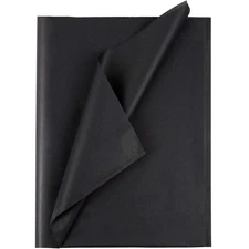 50 Sheets 20"X28" Full Size Black Tissue Paper Bulk for Gift Bags Gift Wrappi...