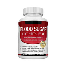 Blood Sugar Complex - Daily Natural Blood Sugar Capsules Support - 60 Caps