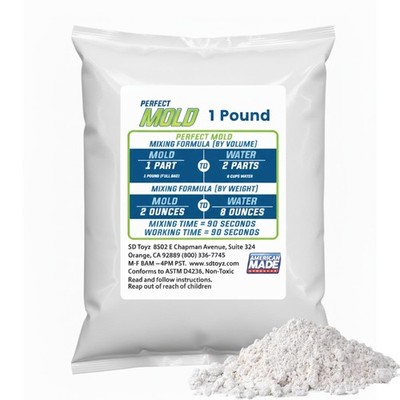 Perfect Mold Alginate Molding Material, Non-Toxic Mold Making Powder for Life Ca