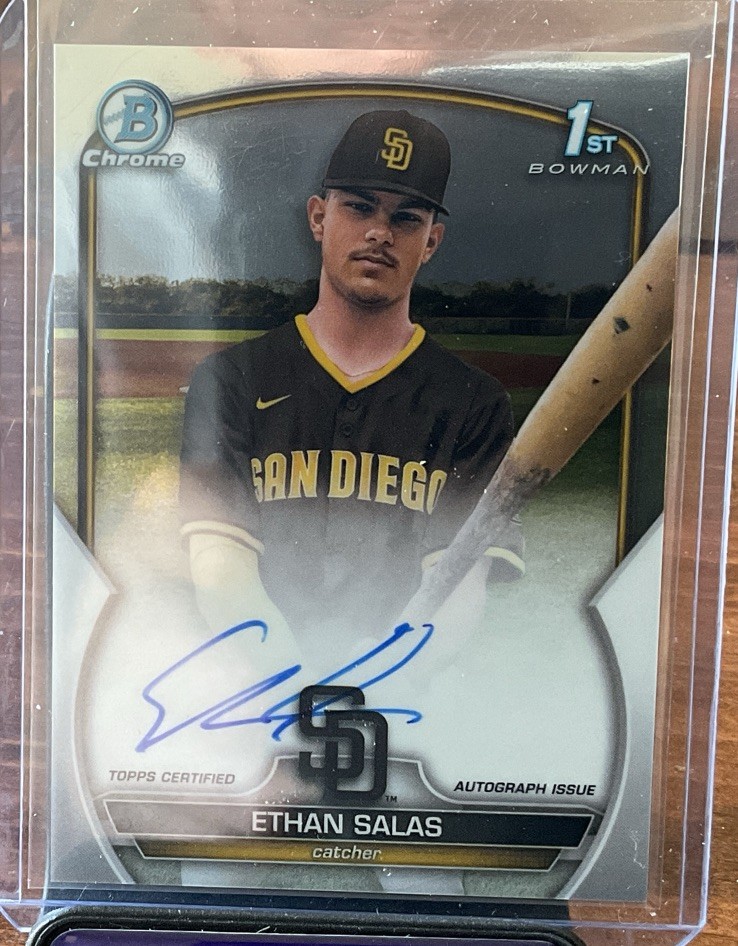 Ethan Salas 2023 Bowman Chrome #CPA-ESS Prospect Auto (1st) Price