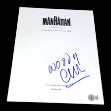 WOODY ALLEN SIGNED AUTOGRAPH MOVIE SCRIPT MANHATTAN ANNIE HALL BECKETT BAS D