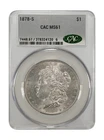 1878 S MORGAN SILVER DOLLAR CACG MS61 CAC