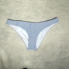 J.Crew Hipster Bikini Bottom In Seersucker For Women - swimwear Size S NEW
