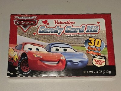 Disney CARS Valentines Cards Lollipops Lollipop Candy NEW VTG 2006 RARE EXPIRED 