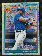 2026 Topps Series 1 1991 Silver Pack Mojo Refractor #91C-1 Adrian Beltre Rangers