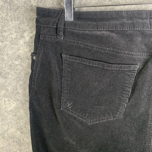 Kut from the Kloth Women's Black Corduroy Pants Plus Size 14W Diana Slim Pants - Picture 16 of 18
