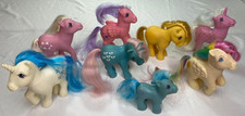 Vintage Hasbro My Little Pony 1980s Lot Of 8 Ponies Hong Kong