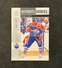 2011-12 UD SP Game Used Hockey ANTON LANDER #168 Authentic Rookies /699 Oilers