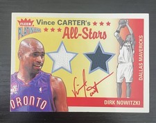 Vince Carter / Dirk Nowitzki Platinum All Stars Game Worn Jerseys  VC-DN #/250