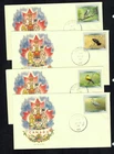Canada #1770-1773, 1999 46¢ Birds #4 set on 4 R. G. Sharpe (RGS) FDCs, VF