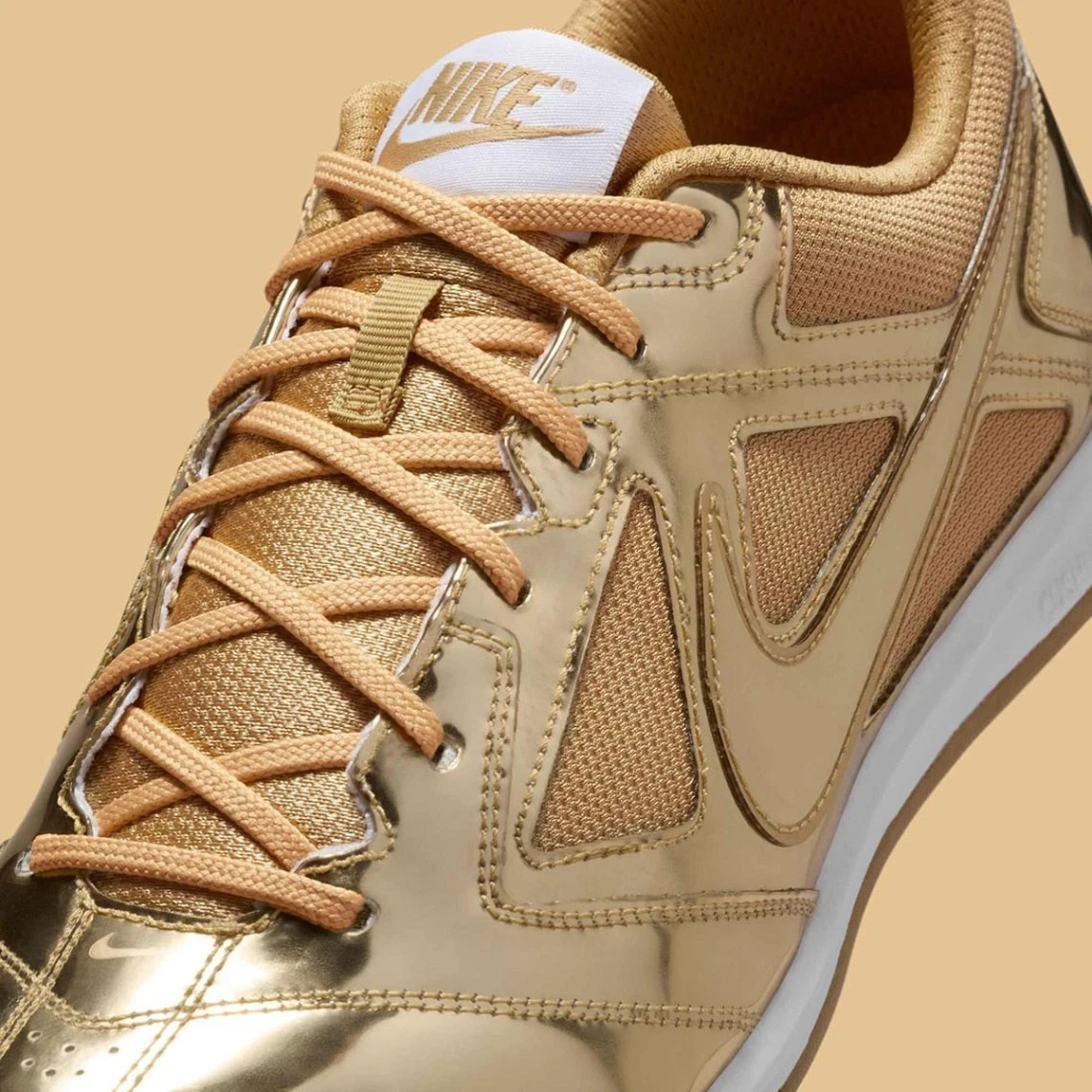 Nike Gato LV8 Metallic Gold White Gum Light Brown IB3566-700  display picture 1