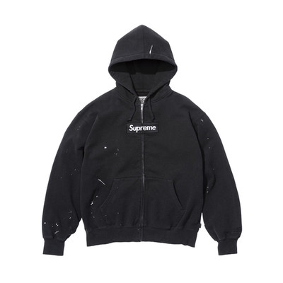 Supreme×MM6 Maison Margiela Sweatshirt Supreme MM6 Maison Margiela Box Logo Zip Up Hooded Sweatshirt