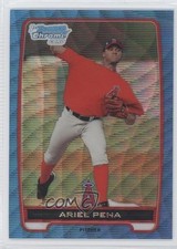 2012 Bowman Chrome Prospects Redemption Refractor Blue Wave Ariel Pena 11pj