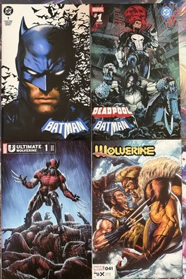 BATMAN 1 BMAN/DPOOL  1 ULT WOLVERINE 1 WOLV 41 CAPPUCCIO WILKINS SUAYAN 4 PACK
