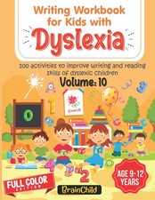 Writing Workbook For Kids With Dyslexia. 100 Activities to improve writing a...
