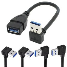 USB 3.0 Right / Left /Up/Down Angle 90 Degree Extension Cable Male To Female Ada