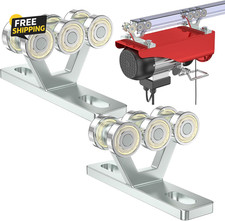 6 Wheel Hoist Trolley with Rollers - Strut Trolley Assembly for Electric Hoist