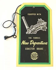 vintage NOS New Departure Coaster Brake bicycle Price HANG TAG