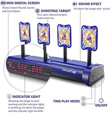 UWANTME Electronic Shooting Target Scoring Auto Reset Digital Target ST-102-BLUE