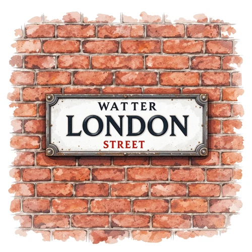 London Capital City England Self Adhesive Sticker