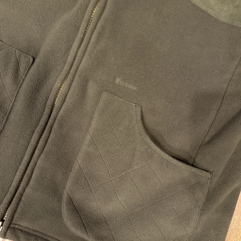 Barbour Dunmoor Waistcoat Fleece Gilet Vest Men’s 2XL Green Northumberland Range - Image 3 of 4