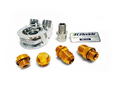 GReddy Universal Type E Oil Cooler Block Adapter w/ Thermostat