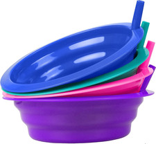 Cereal Bowls with Straws for Kids Bpa-Free Plastic Toddler Sip-A-Bowls with...
