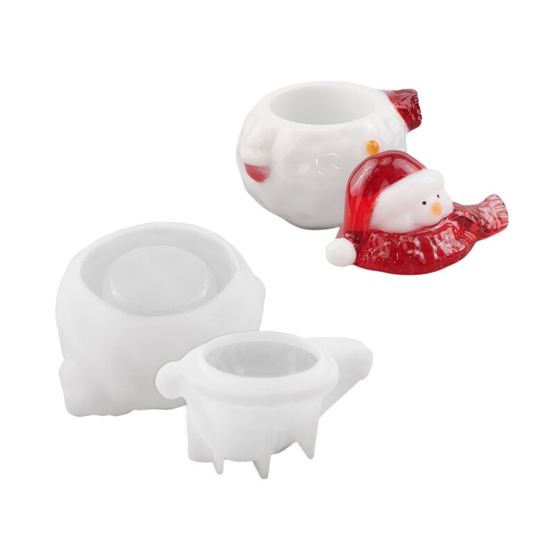 Flexible Silicone Snowman Mould for and Soap Crafting Home Decoration