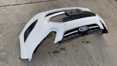 2017 Ford C-Max Front Bumper Cover Shell Panel w/ Grille & Emblem White Assembly - Picture 23 of 24