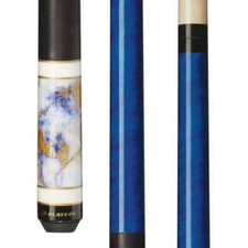 Players C947 Royal Blue Cue with Black Linen Wrap Free Shipping 